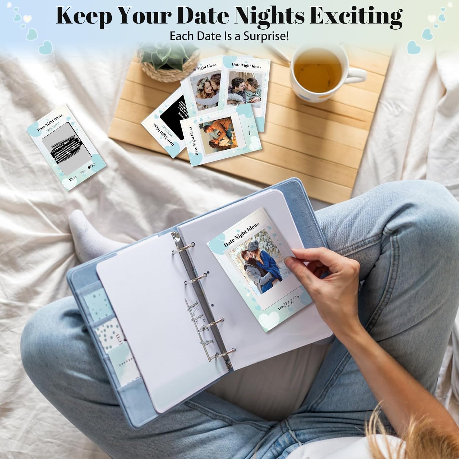52 Ideas de citas nocturnas para raspar juegos de cartas para parejas, citas nocturnas, regalos de San Valentín para él y ella, ideas de regalos