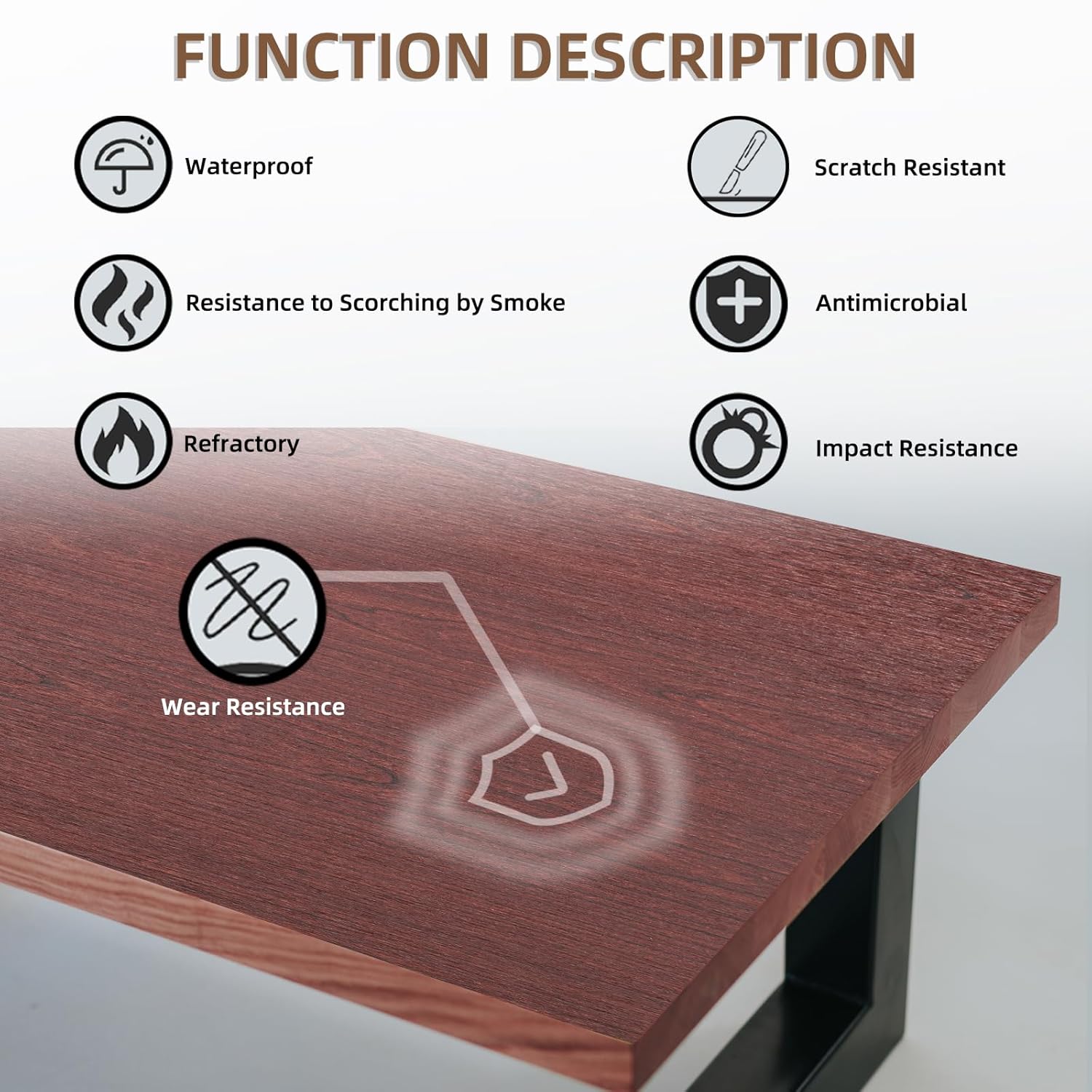 Chapa de madera de cerezo, laminado de textura 3D de 24 x 24 pulgadas, no pegado, flexible, duradero, paneles de chapa de madera de PVC para