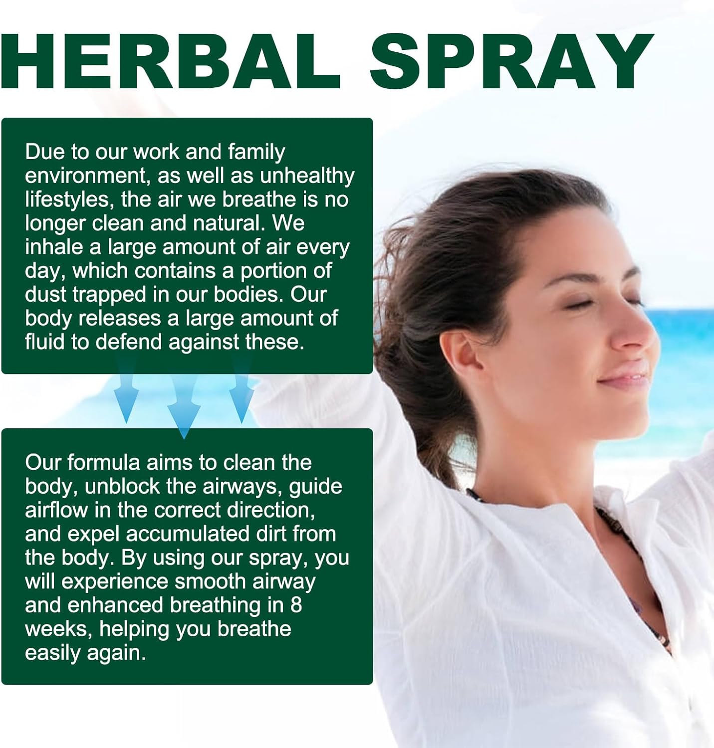 RespiNature – Niebla de limpieza pulmonar a base de hierbas, neblina de limpieza pulmonar a base de hierbas, potente apoyo pulmonar, spray herbario