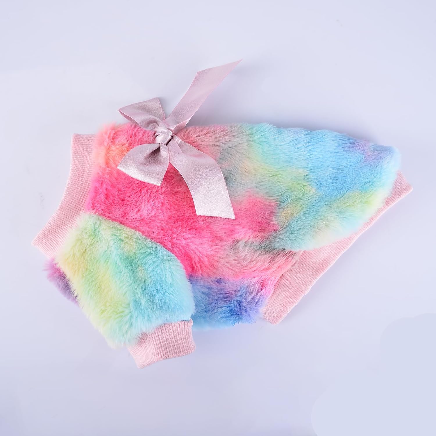 Suéteres de perro para perros pequeños, hembra, suéter de invierno teñido anudado para cachorros, ropa cálida para mascotas, trajes para Chihuahua,