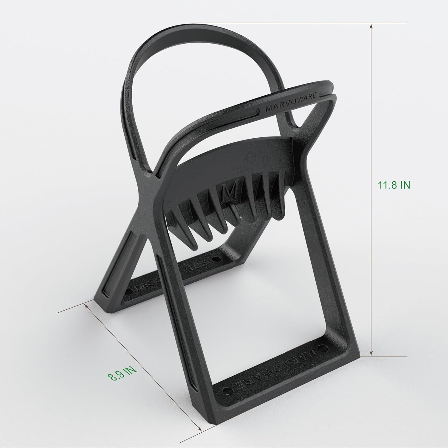 MARVOWARE Divisor de leña grande de hierro fundido, fundición de una sola pieza sin soldadura, que ofrece una integridad estructural superior,