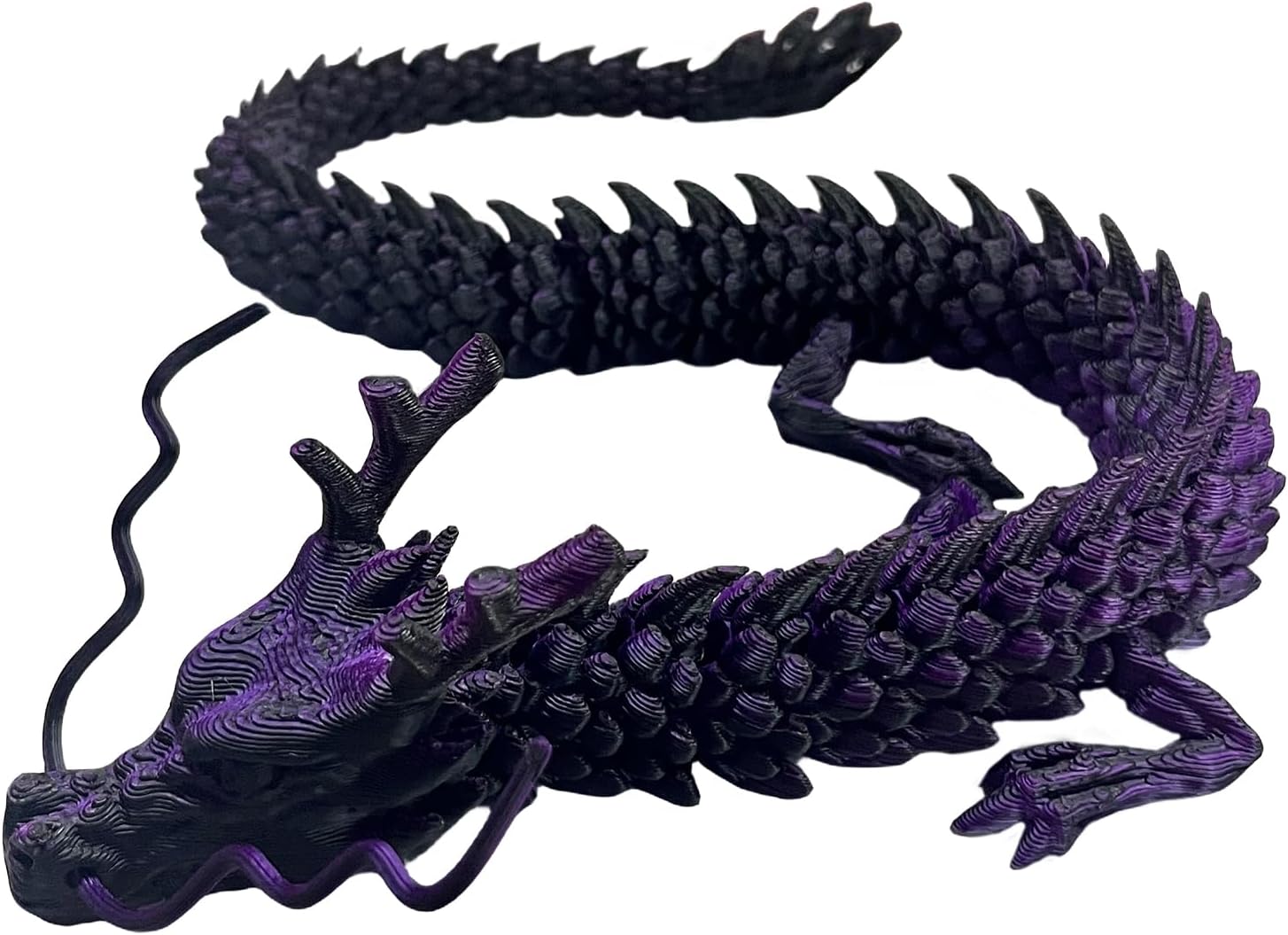 NEZIH Dragón impreso en 3D, articulaciones giratorias y articuladas articuladas en 3D, juguetes impresos en 3D de 18 pulgadas para niños y adultos,