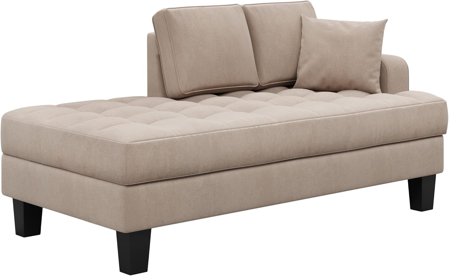 Tumbonas tapizadas para interiores, moderna silla de descanso con botones profundos con reposabrazos, respaldos, cómodos cojines, almohada incluida,