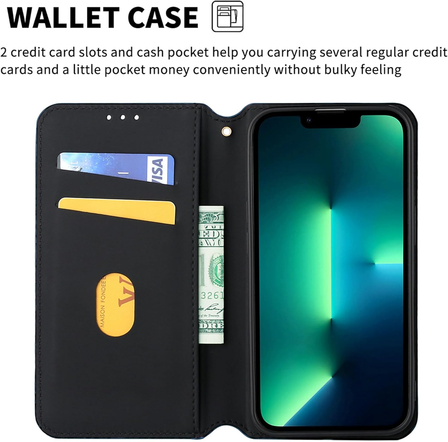 SHAMMA Case for Honor X7 Case Compatible with Honor X7 Phone Case Cover PU Leather Wallet Case LT-LS274