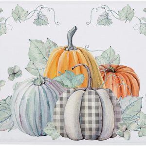 Fall Bathroom Rug Maple Leaf Fall Bath Mat Sponge Door Mat, Orange Pumpkin Leaf Bath Mat Washable Durable Foam Mat Bathroom Kitchen Rug, 32x20In Fall Bathroom Rug Maple Leaf Fall Bath Mat Sponge Door Mat, Orange Pumpkin Leaf Bath Mat Washable Durable Foam Mat Bathroom Kitchen Rug, 32x20In