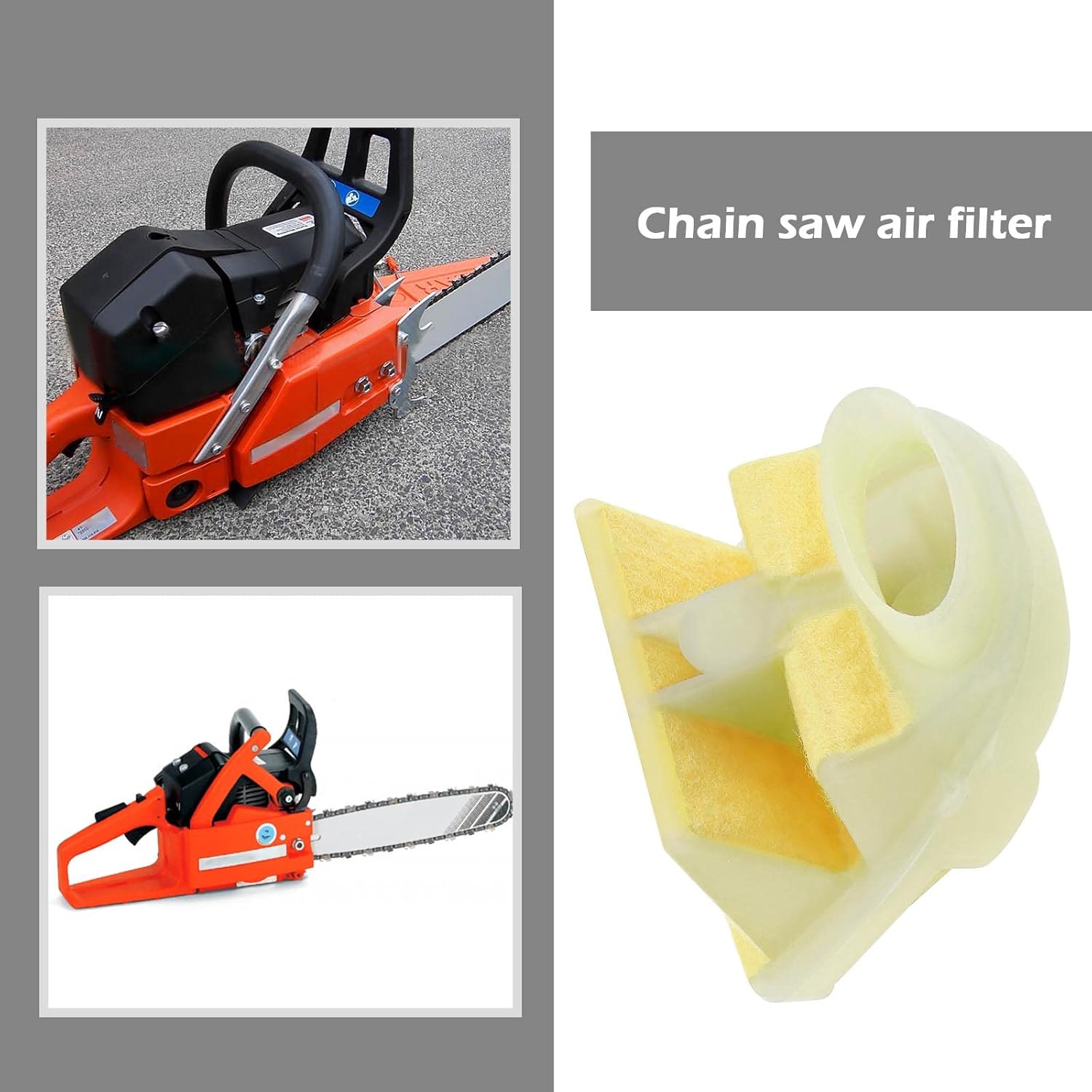 2 filtros de aire compatibles con Makita DCS51020 Dolmar PS-460 PS-510 PS-5100 PS-5100 S PS-5100 SH PS-5105 PS-5105 H Motosierra 181173180 181173090
