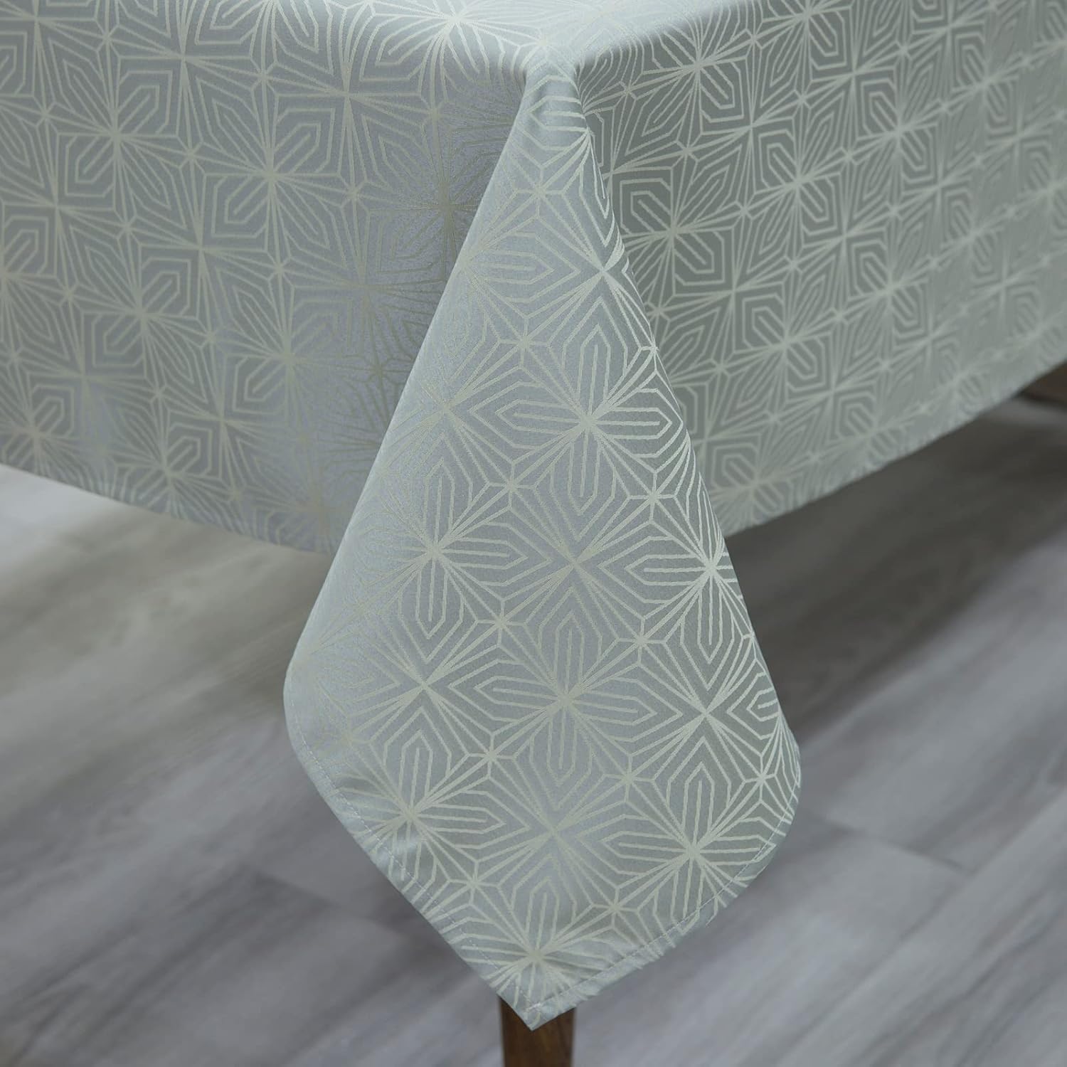 GLORY SEASON Mantel rectangular con textura de damasco, moderno, sólido y pesado, tela jacqard lavable, mantel rectangular para decoración de mesa
