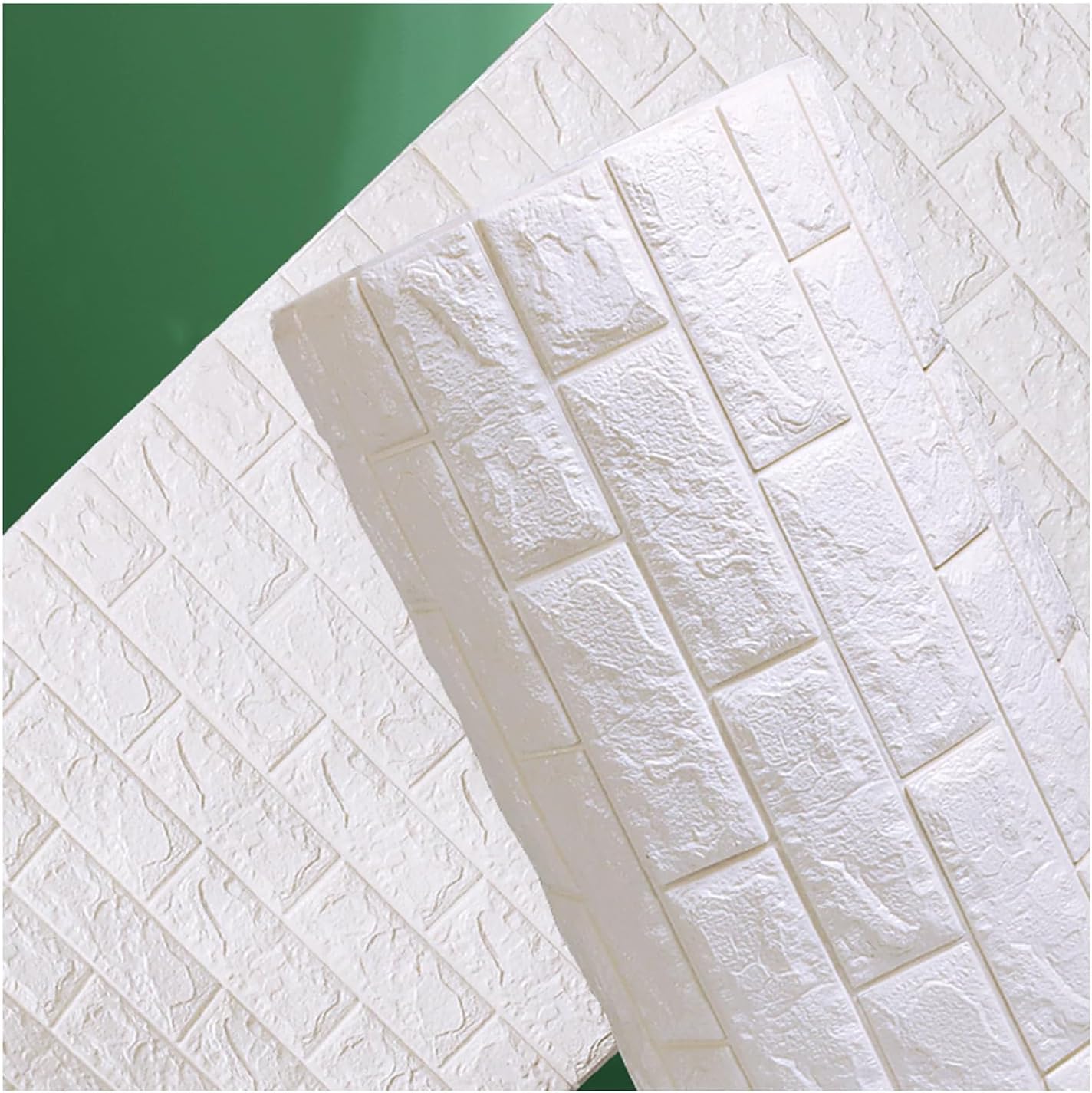 Paneles de pared de espuma 3D para pared de fondo XPEPanel impermeable paracocina, baño, sala de estar (color blanco, tamaño 70CMX10M)