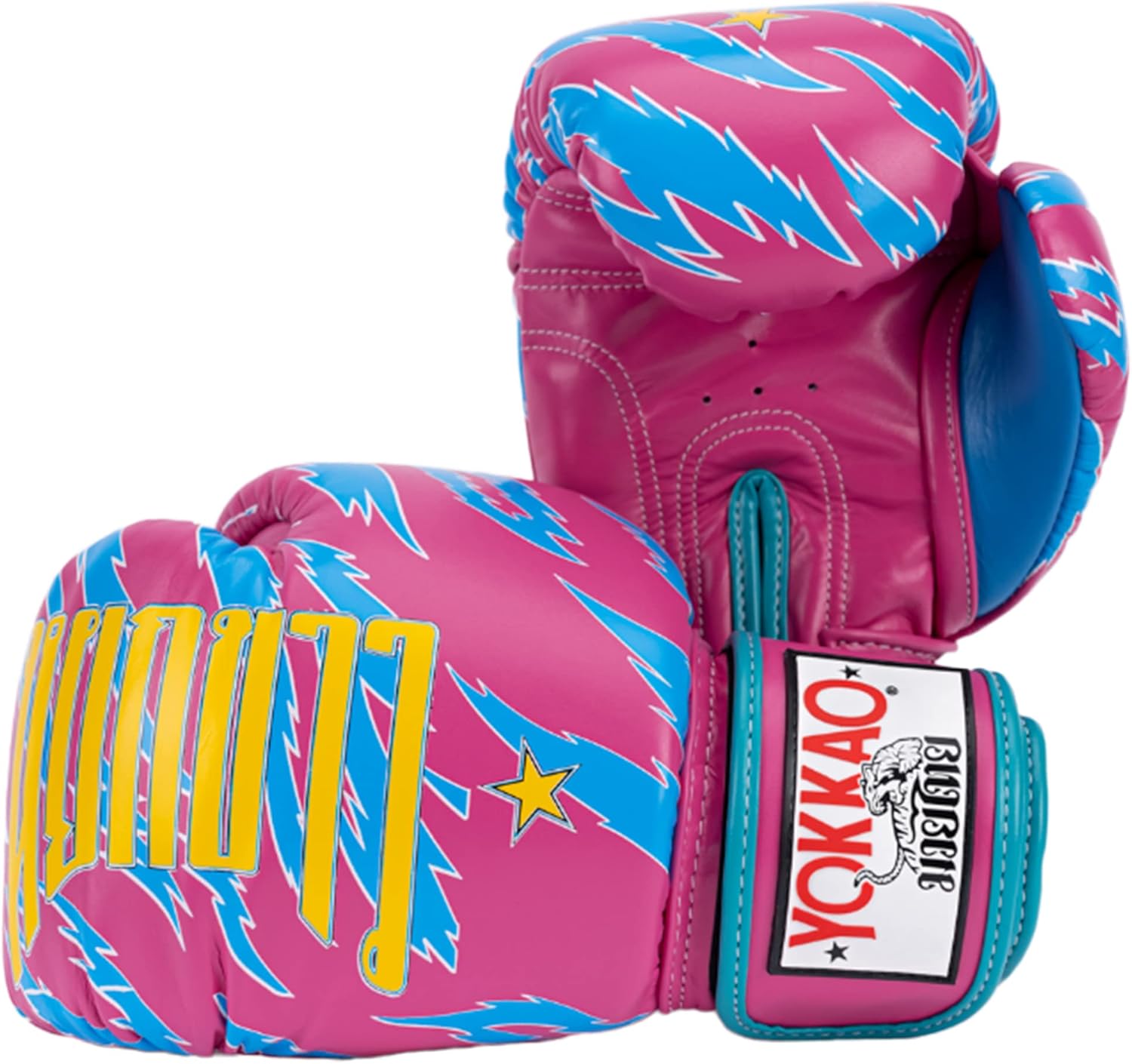 YOKKAO Guantes de boxeo Muay Thai transpirables de diseño  Guantes de entrenamiento y combate de cuero premium para hombres y mujeres  Guantes de