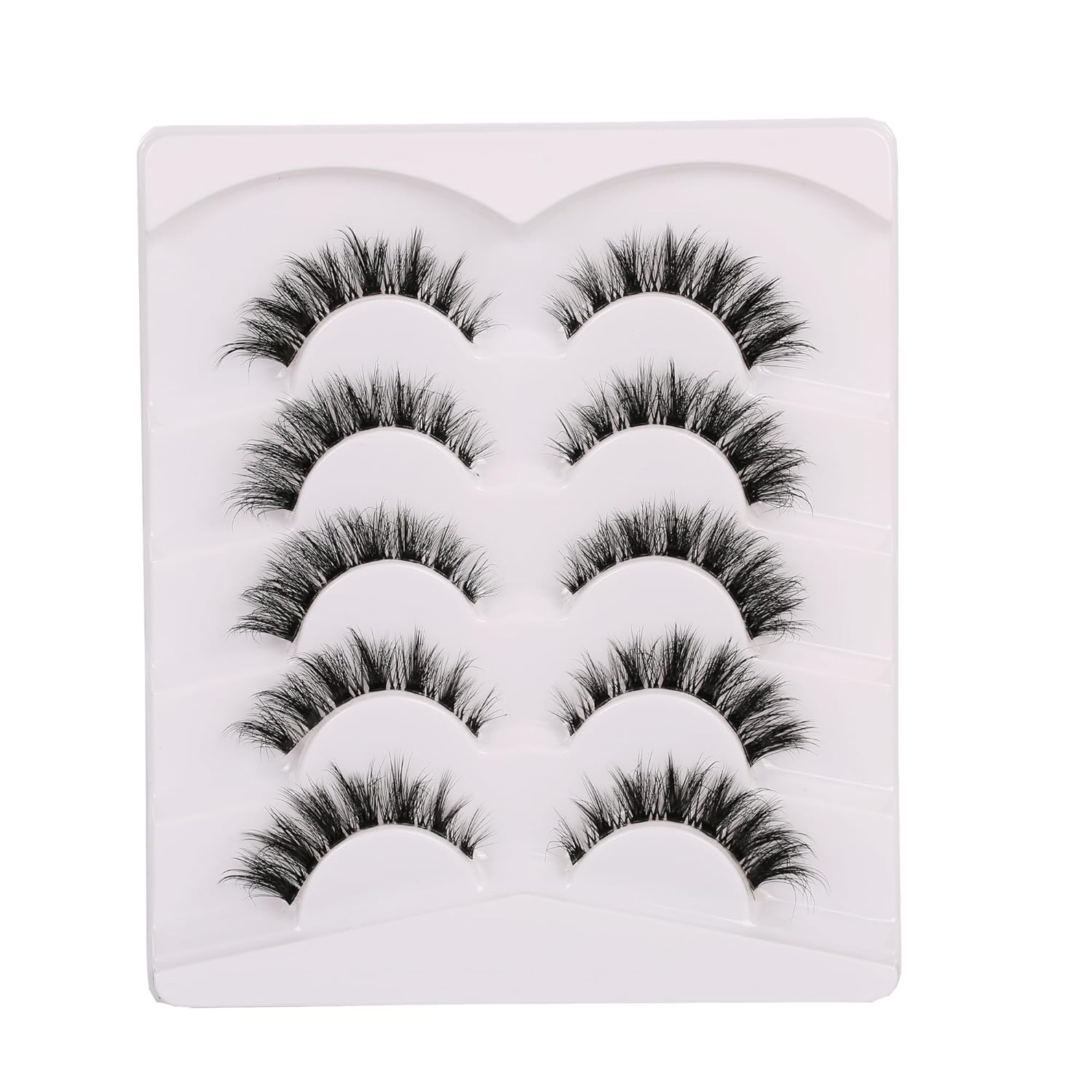 Gmagictobo Pestañas postizas naturales de ojo de gato, pestañas de banda transparente, esponjosas, finas, 3D, pestañas de imitación de visón,