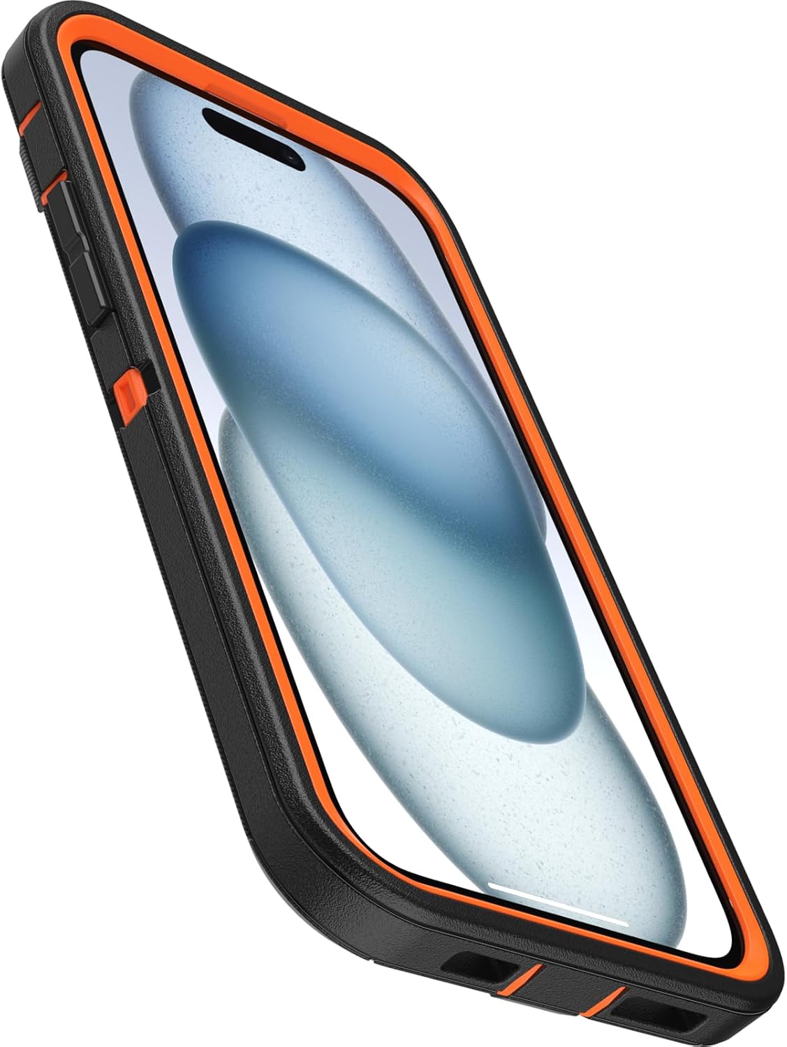 OtterBox Funda para iPhone 15 Plus y iPhone 14 Plus Defender Series – REALTREE EDGE (naranja intensonegroborde RT), resistente y duradera, con