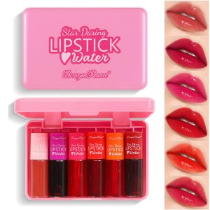 Mini lápiz labial líquido de 6 colores, terciopelo coreano, hidratante, tinte multiusos para labios y mejillas, resistente al agua y larga duración, Mini lápiz labial líquido de 6 colores, terciopelo coreano, hidratante, tinte multiusos para labios y mejillas, resistente al agua y larga duración,