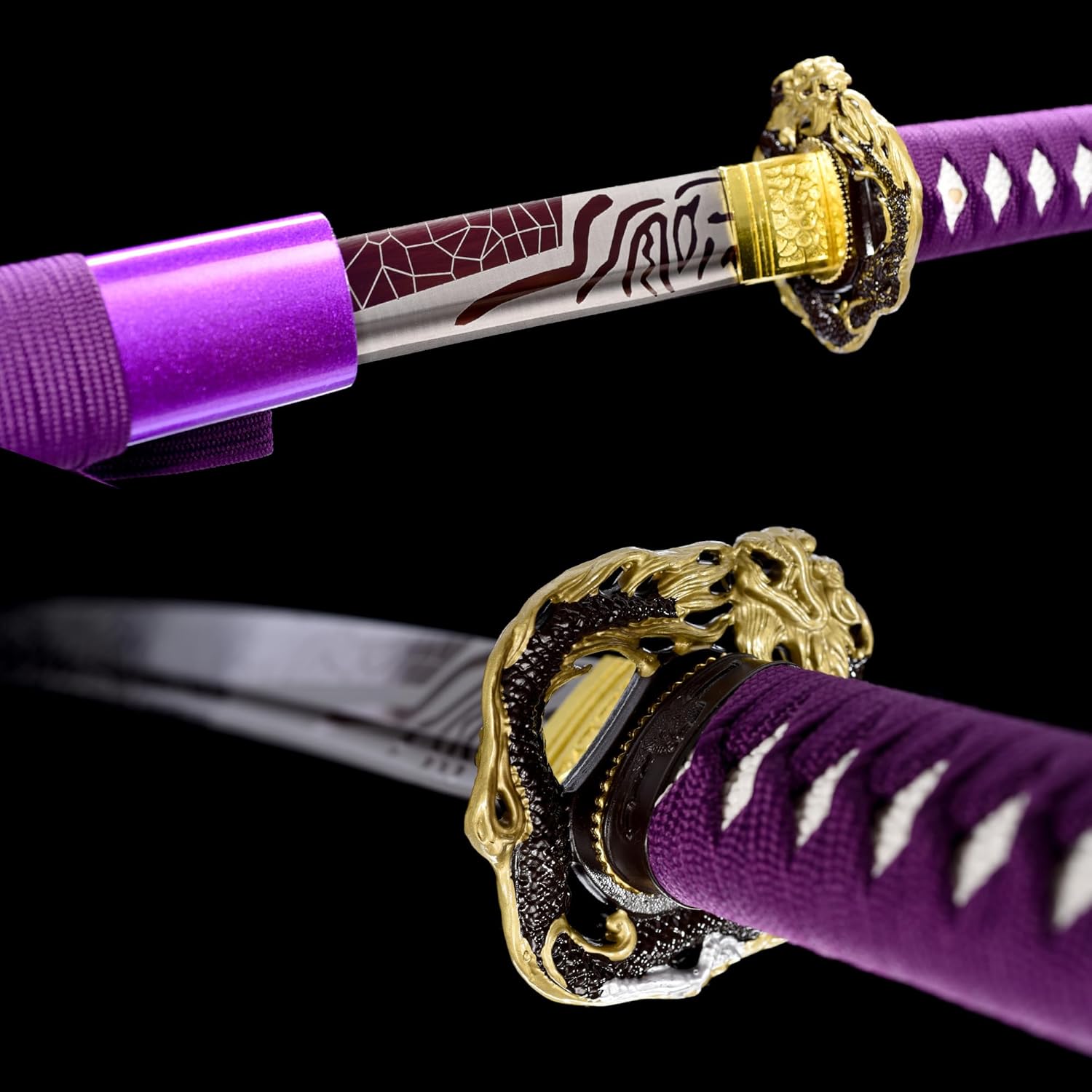 Espada Katana real afilada las espadas samuráis japonesas son un regalo único para hombres. La espada de acero real con hoja de metal hace que sea