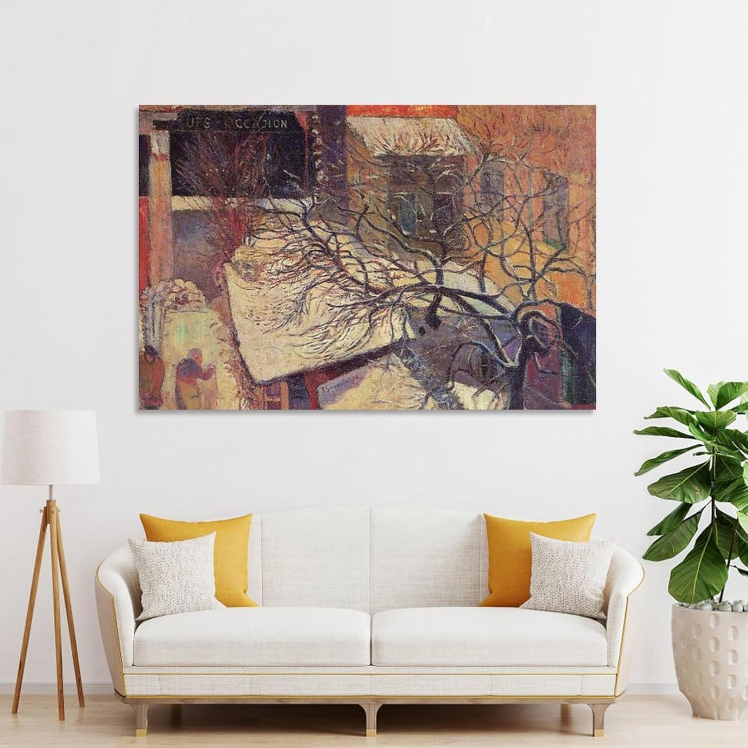 Póster de París en la nieve para pared, póster de lienzo para pintura, póster de obras de arte, idea de regalo, estética, 08 x 12 pulgadas (7.9 x