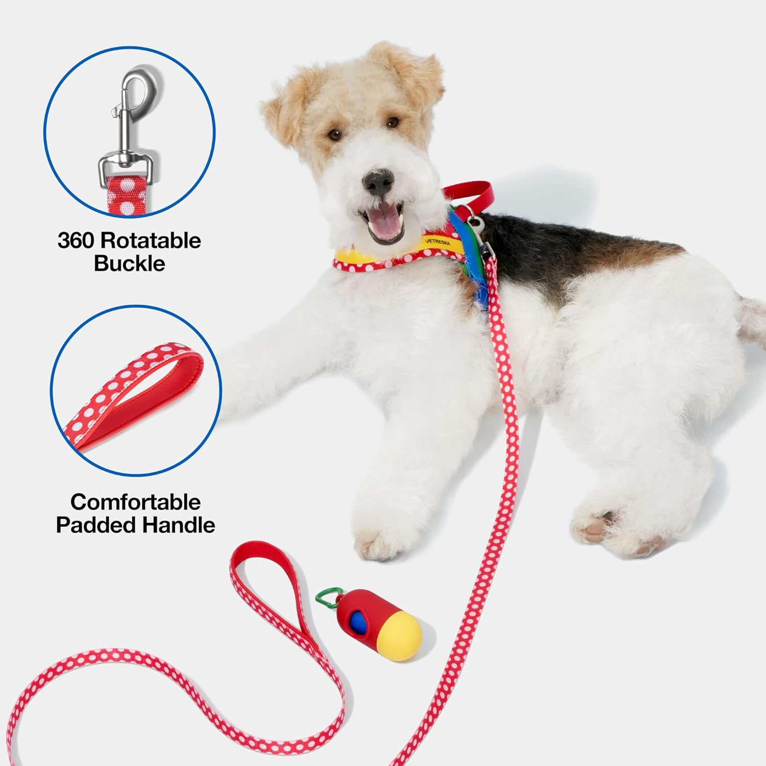 VETRESKA Arnés sin tirones para perros pequeños, juego de arnés y correa para perro fácil de caminar, arnés para cachorros para caminar y entrenar,
