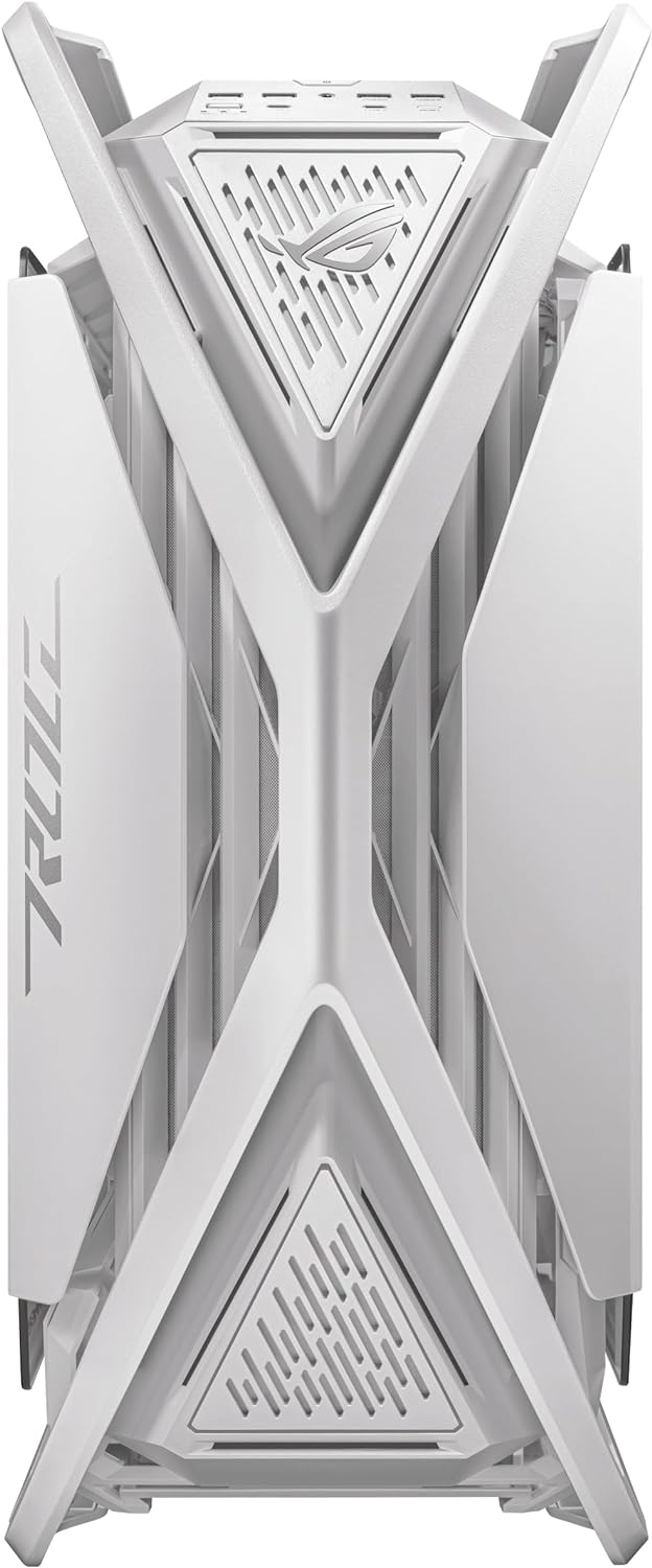 ASUS ROG Hyperion GR701 EATX – Carcasa para computadora de torre completa con estructura semiabierta, paneles laterales sin herramientas, soporta