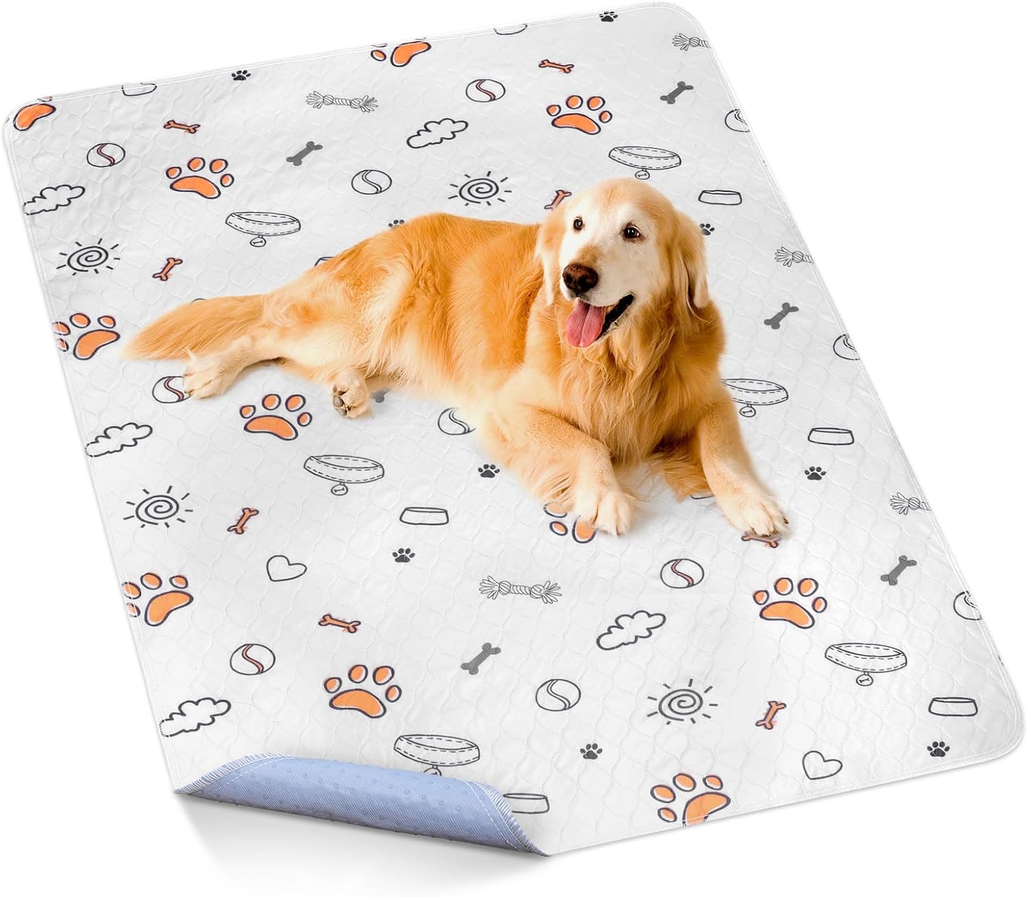 Almohadillas lavables para orina de perros, extra grandes de 60 x 48 pulgadas, súper absorbentes, reutilizables, para entrenamiento, 100%