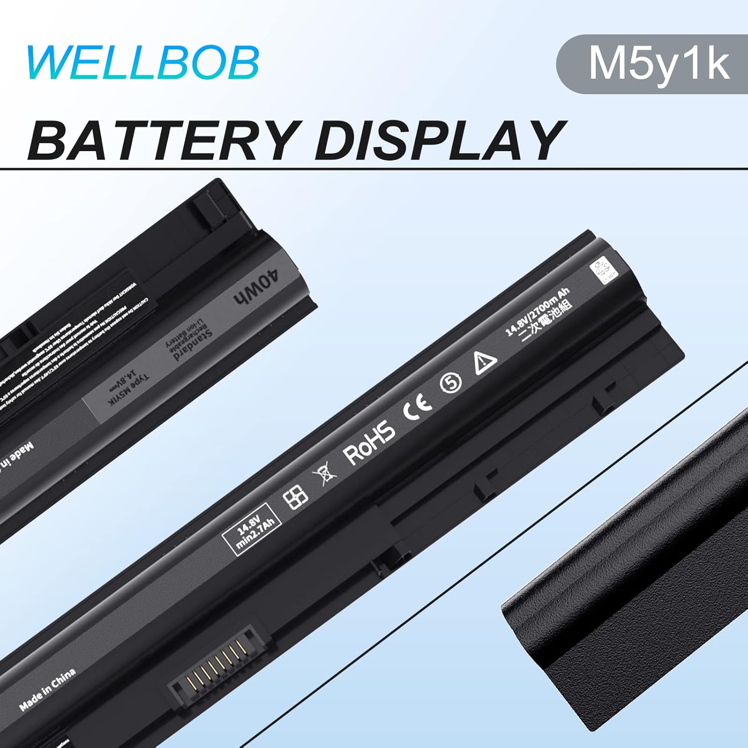 Batería M5Y1K para batería Dell Inspiron 5559 5558, para Dell Inspiron 15 3000 5000 batería 3558 3567 5555 5566 5759, compatible con batería de