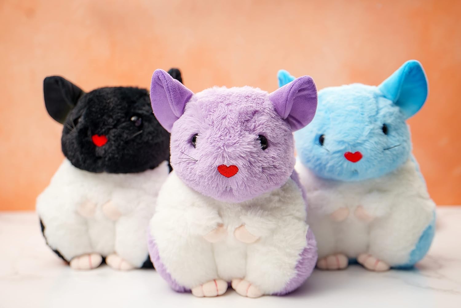 Juguete de peluche de Chinchilla de 9 pulgadas (morado) Exclusivo