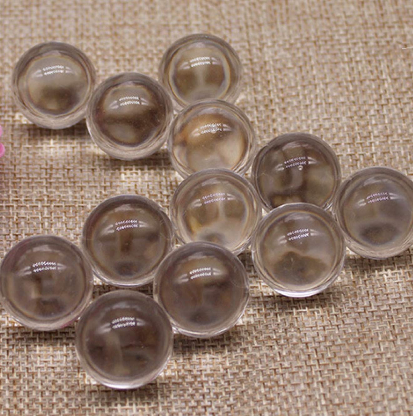Bolas acrílicas transparentes sólidas de 1 pulgada +-0.005 pulgadas, diámetro 0.984 in esferas de PMMA transparentes (10)