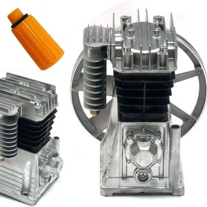 Bomba de cabeza de compresor de aire 3HP Bomba de compresor de aire de cilindro gemelo Pistón de cabeza de motor con silenciador (2065-3HP) Bomba de cabeza de compresor de aire 3HP Bomba de compresor de aire de cilindro gemelo Pistón de cabeza de motor con silenciador (2065-3HP)