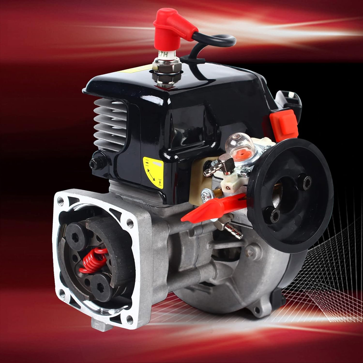 TdiriNar Motor de gasolina Rovan de 4 pernos, 30.5CC 2 tiempos profesional pequeño Rovan motor motor de motor portátil, potente refrigerado por