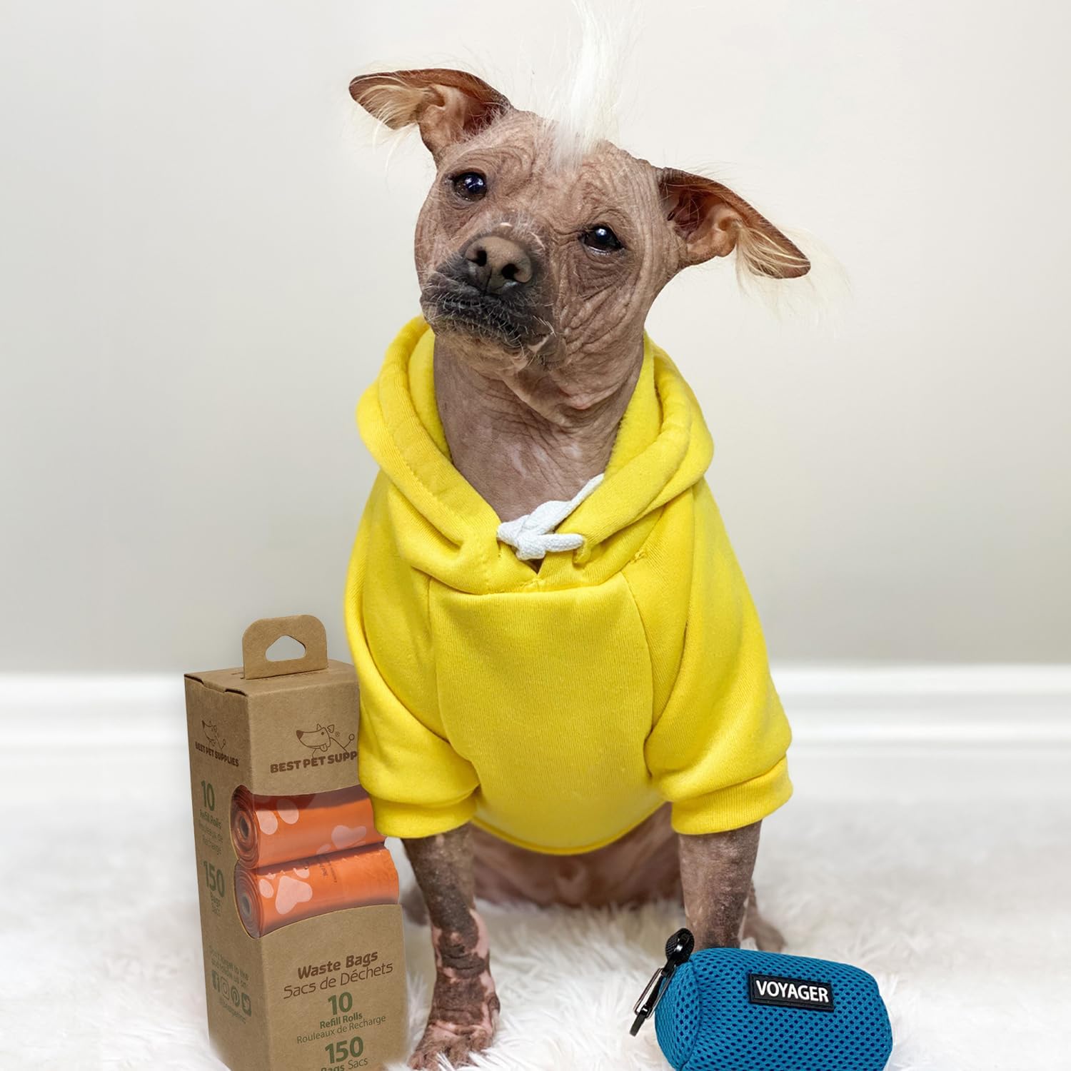 Best Pet Supplies – Bolsas para limpieza de excremento de perro, rollo de repuesto, uso en exteriores, a prueba de fugas y desgarros, plástico