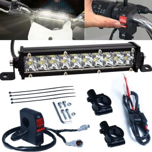 Kit de barra de luz de motocicleta para KLX110 CRF110 TTR110 YZ250F se adapta a la mayoría de barras de luz de manillar de 78 pulgadas de 60 W con Kit de barra de luz de motocicleta para KLX110 CRF110 TTR110 YZ250F se adapta a la mayoría de barras de luz de manillar de 78 pulgadas de 60 W con