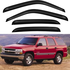 Protectores de lluvia de ventana para Chevy TahoeGMC Yukon 2000-2006, viseras de ventilación de ventana, deflectores de viento para Cadillac Protectores de lluvia de ventana para Chevy TahoeGMC Yukon 2000-2006, viseras de ventilación de ventana, deflectores de viento para Cadillac