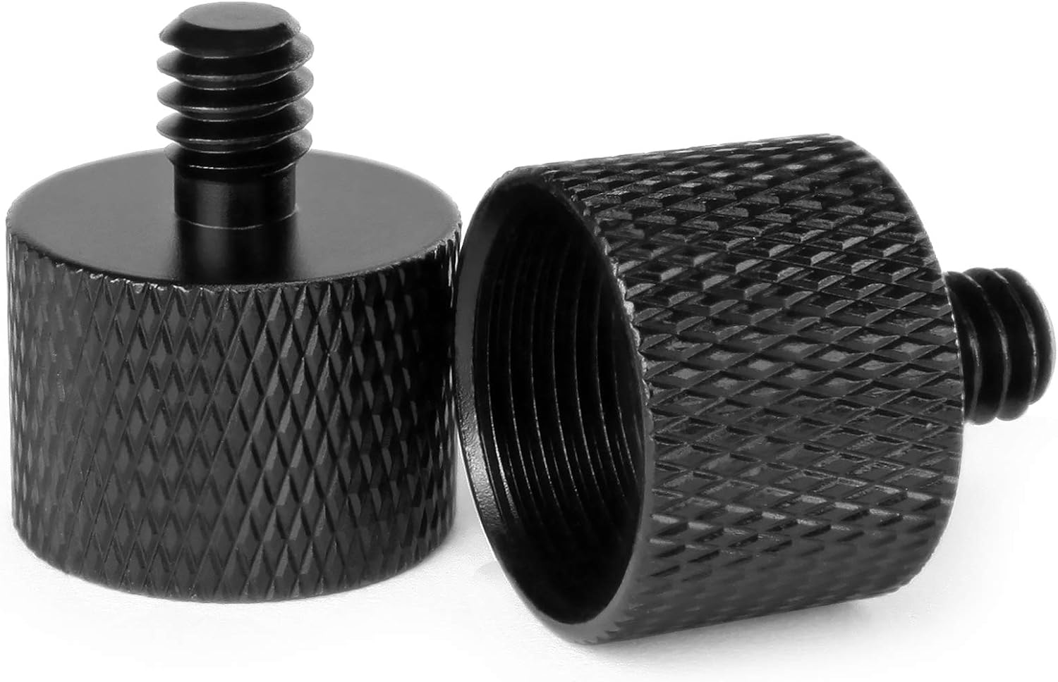 Frgyee Adaptador de tornillo de micrófono, adaptador de rosca hembra de 58 pulgadas a macho de 14 pulgadas para soporte de micrófono, monitor de