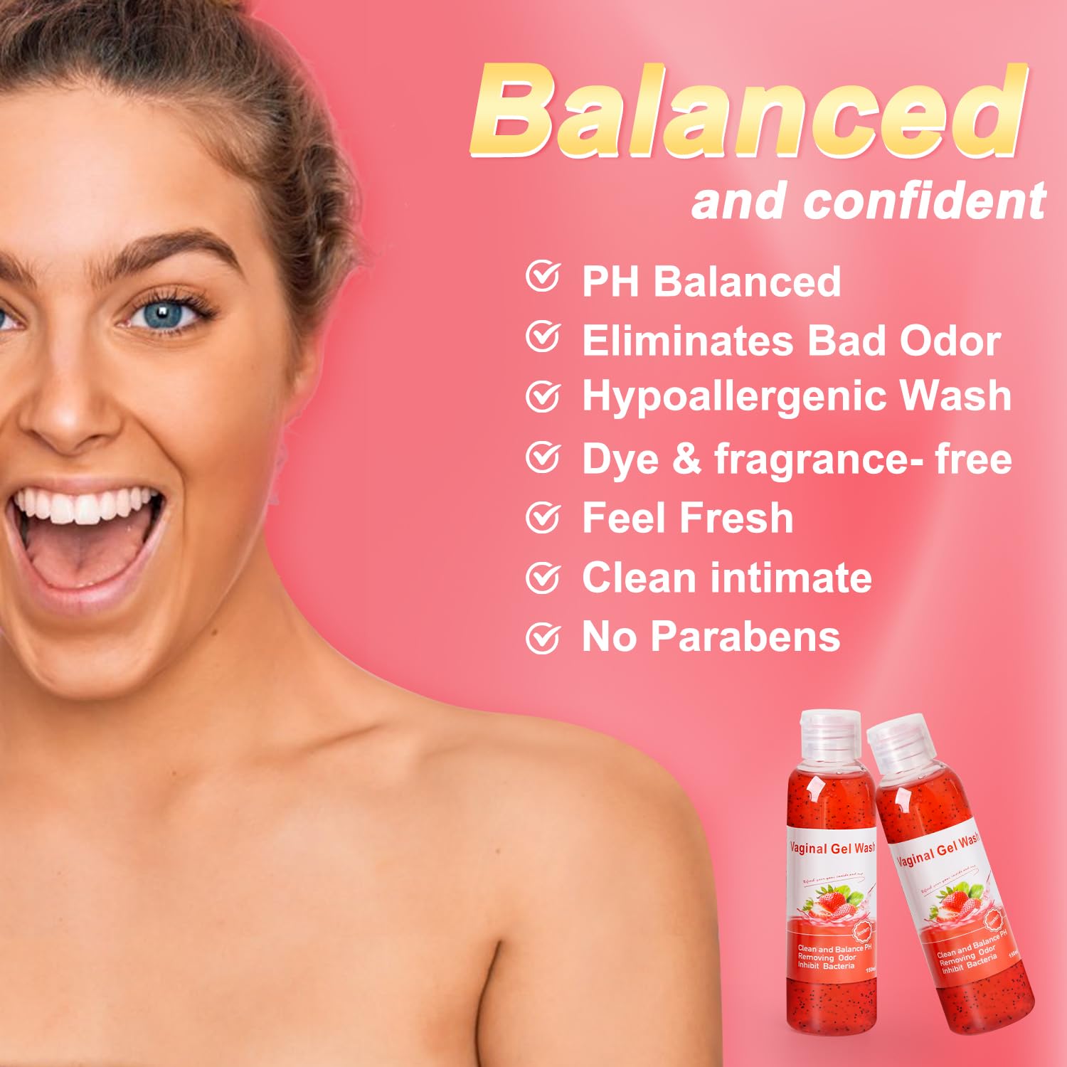 Juego de lavado femenino y aceite Yoni y jabón Yoni para mujer, lavado Yoni para equilibrio vaginal de pH elimina el olor, hidratante de 1 onza