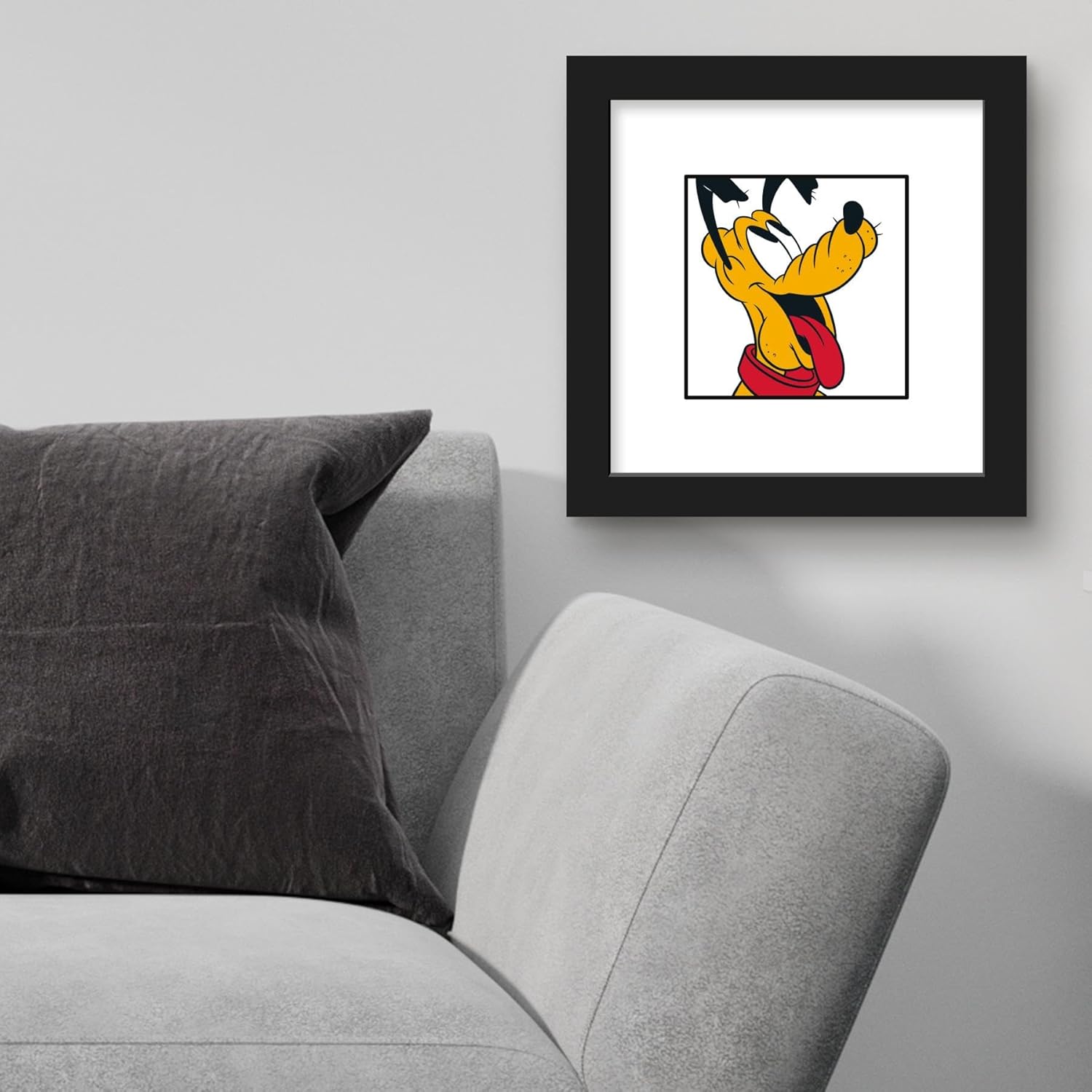 Trends International Gallery Pops Disney Mickey and Friends – Póster de pared de Pluto Expressions Happy Wall Art, 12.00 x 12.00 pulgadas, versión