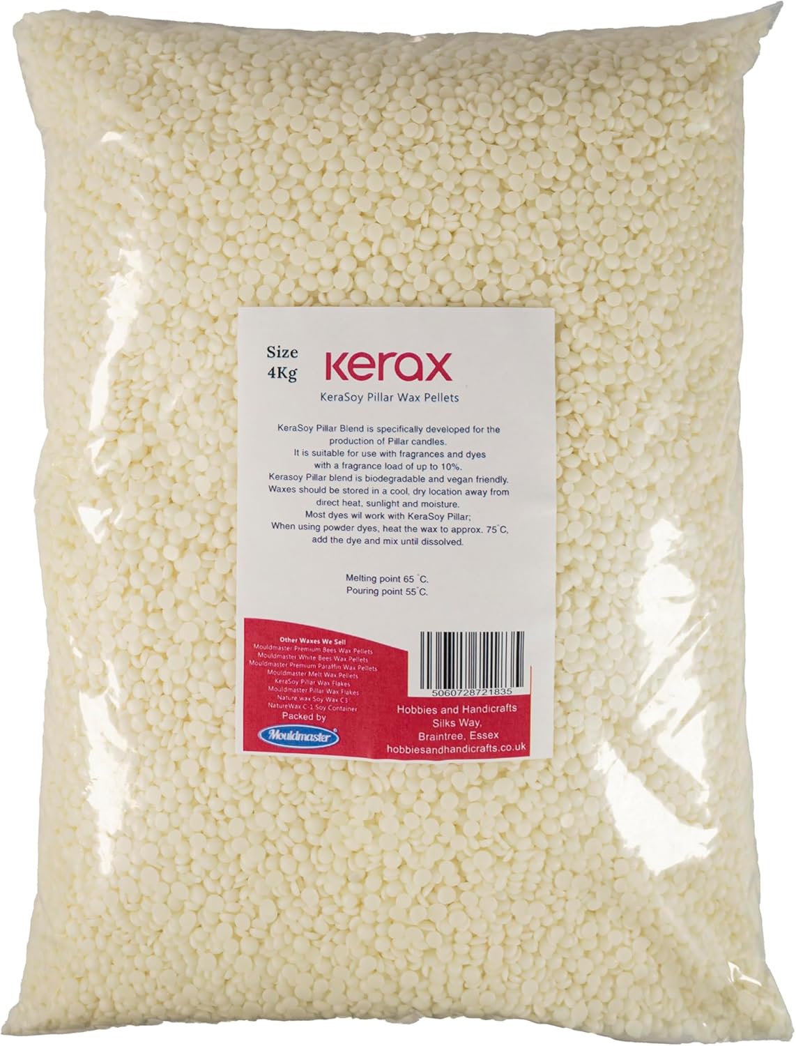 Mouldmaster KeraSoy – Pellets de cera para pilar, 8.8 lbs, color blanco hueso