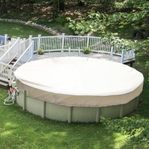 Patio Cubierta redonda de invierno para piscina de 6 pies sobre el suelo, cubierta de seguridad impermeable para piscina, lona con borde de alambre Patio Cubierta redonda de invierno para piscina de 6 pies sobre el suelo, cubierta de seguridad impermeable para piscina, lona con borde de alambre