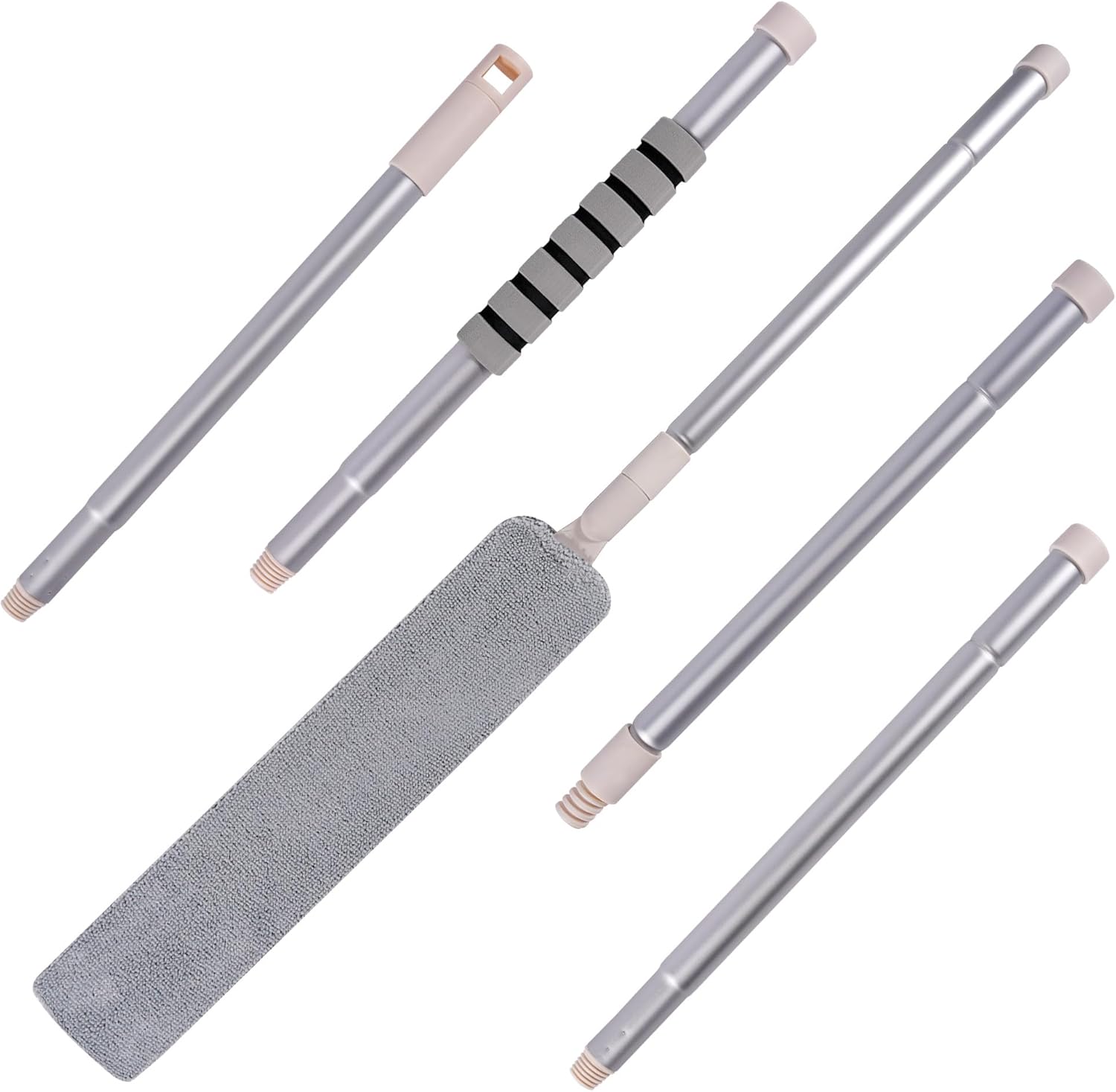 Herramientas de limpieza mejoradas para debajo de los electrodomésticos, plumero de microfibra de 67 pulgadas, accesorios de limpieza de cepillo