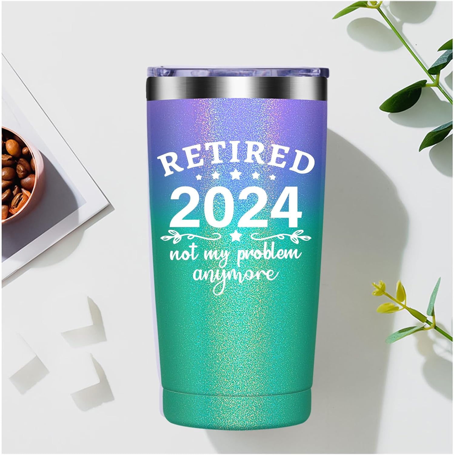 Regalos de jubilación para mujeres, vaso de café, regalos de jubilación 2024 para compañeros de trabajo, mujeres, mamá, madre, empleada, regalos de