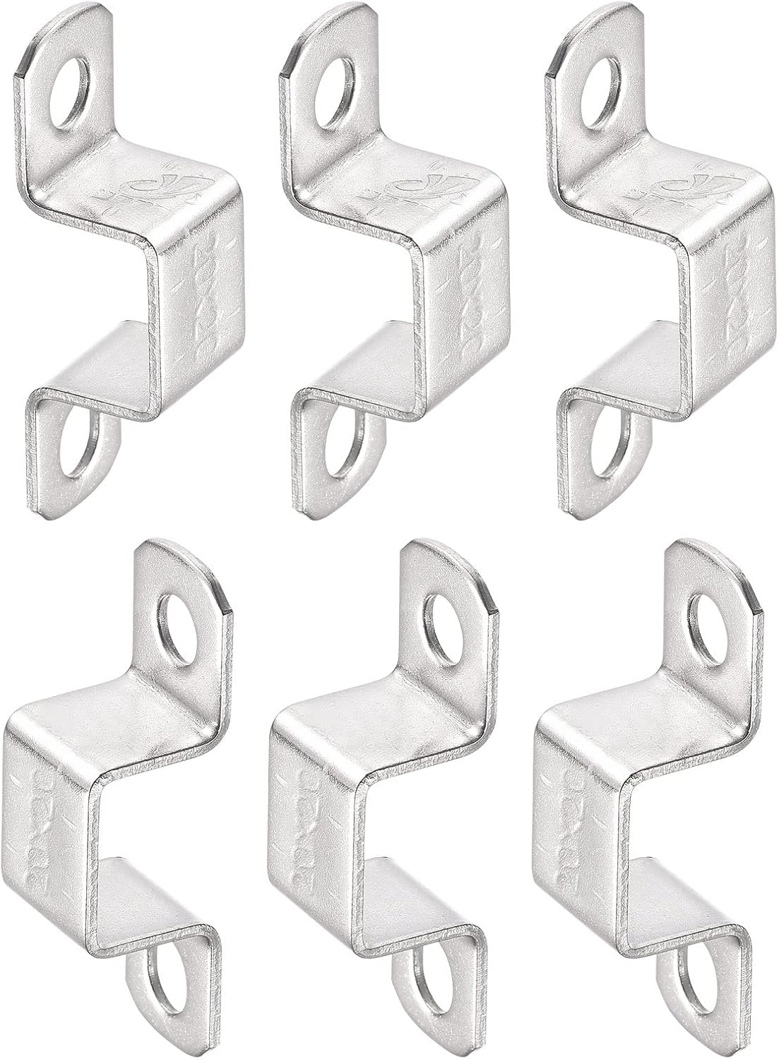 DTGN Soporte de conector de puntal en forma de U de 0.709 in x 0.866 in (InnerHxInnerW) – Paquete de 6 – Bueno para fijación de tuberías en el hogar
