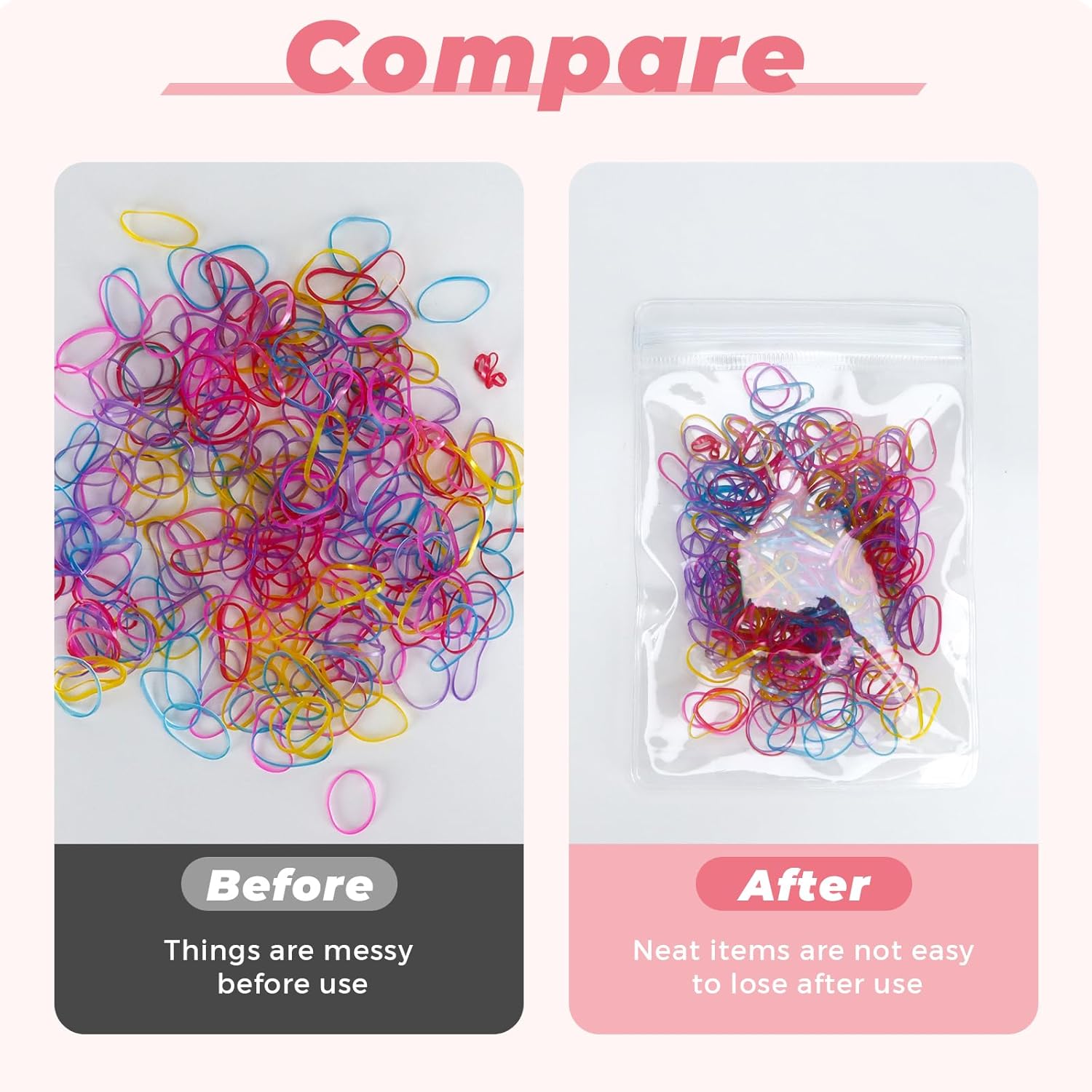 200 bolsas transparentes autosellables para joyas, bolsas de almacenamiento de joyas de PVC, bolsas organizadoras de joyas para aretes y collares (5