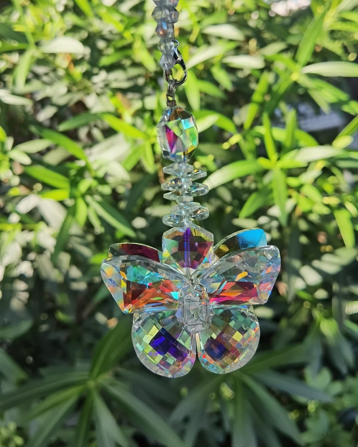 Atrapasoles de cristales coloridos para colgar en la ventana, mariposa, para jardín, árbol de Navidad, boda, fiesta, patio, automóvil, hogar,