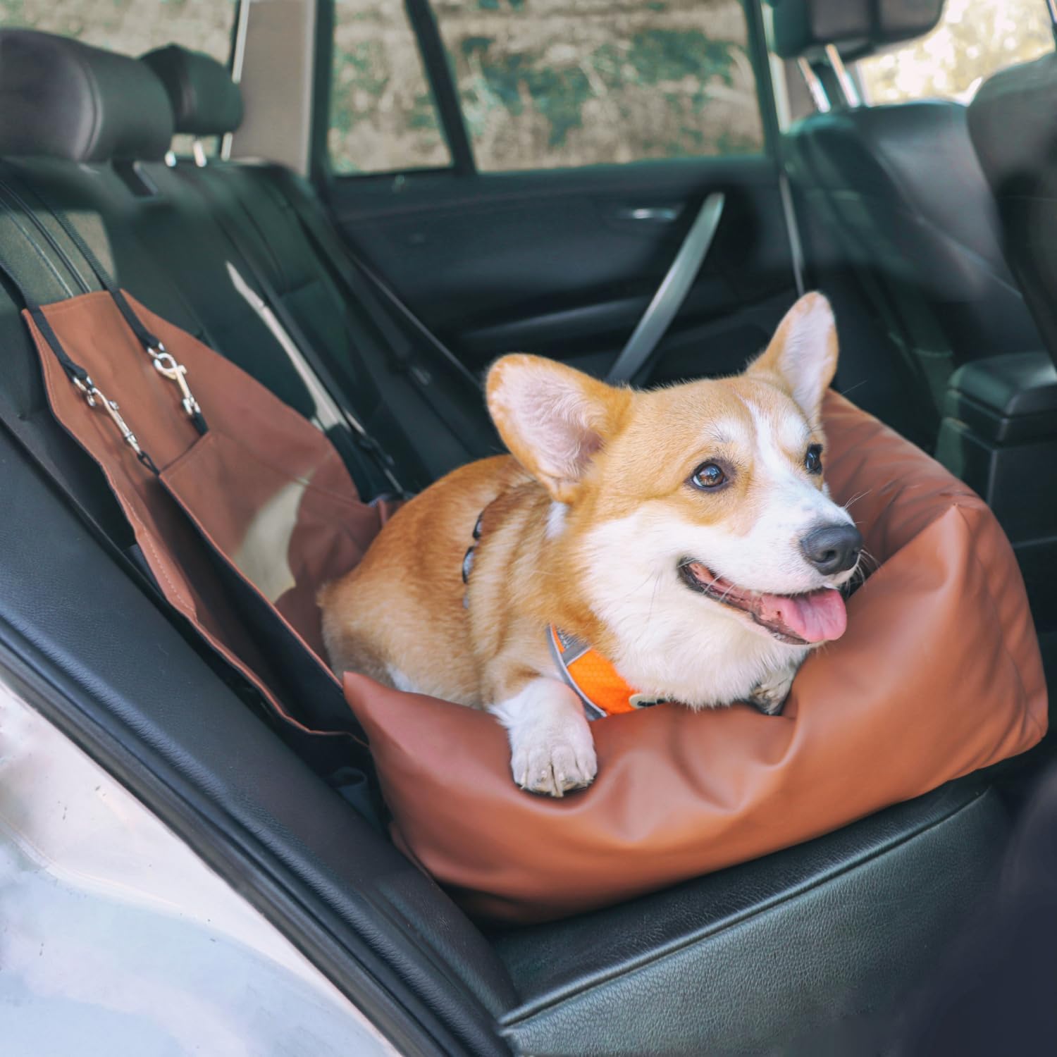 Asiento de automóvil para perros pequeños, asientos traseros de automóvil lavables para perros, asiento de cama de viaje, cama de viaje para perro,