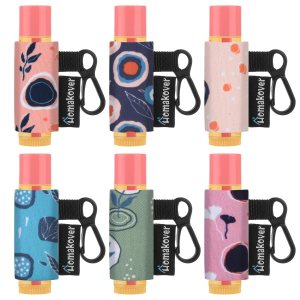 Paquete de 6 soportes compactos con clip, clip de liberación premium, funda de neopreno, bálsamo labial con clip, se adapta a la mayoría de los Paquete de 6 soportes compactos con clip, clip de liberación premium, funda de neopreno, bálsamo labial con clip, se adapta a la mayoría de los