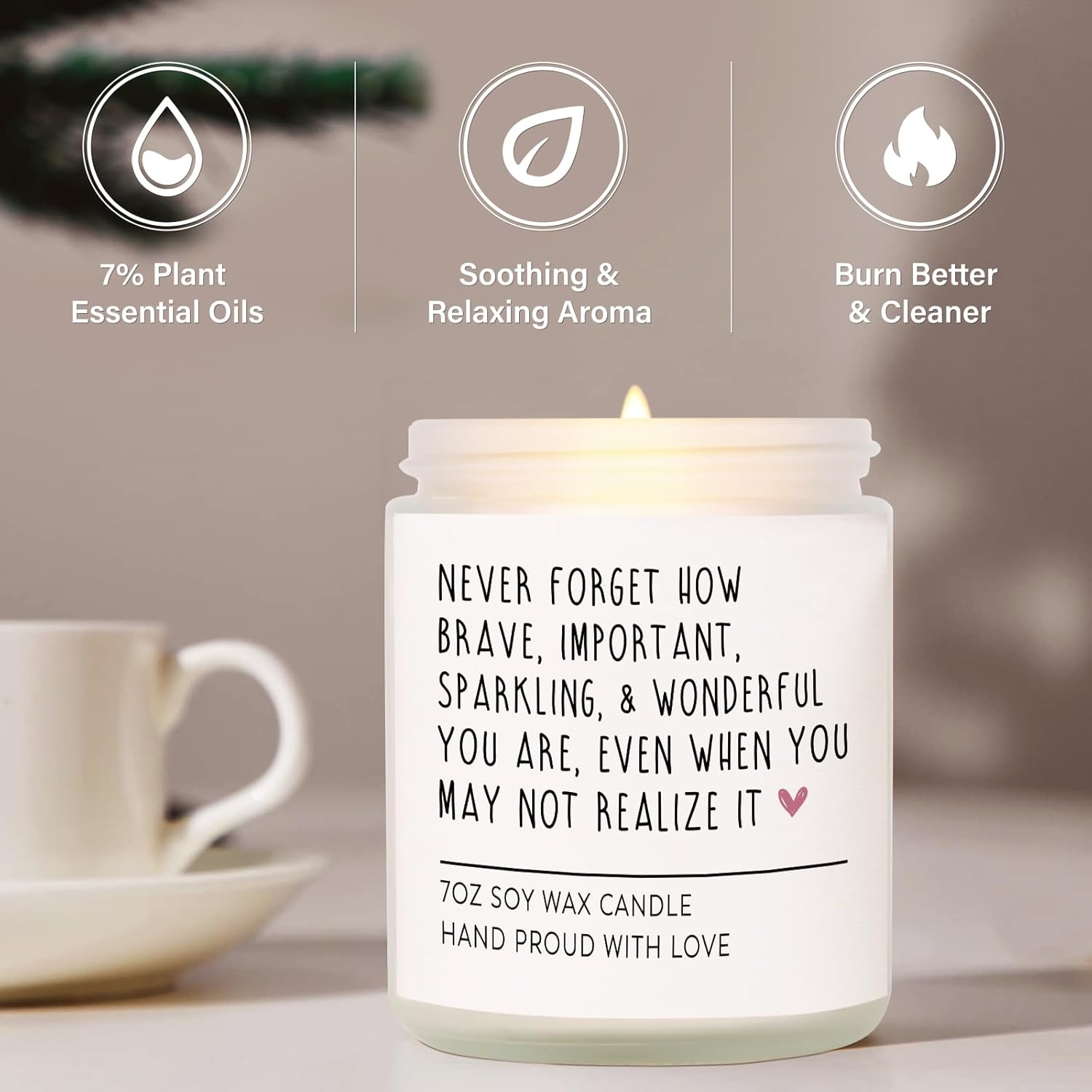 Velas perfumadas  Regalos inspiradores para mujeres, regalos de cumpleaños para ella, alientoanimaciónregalos motivacionalespositivos para amigos,