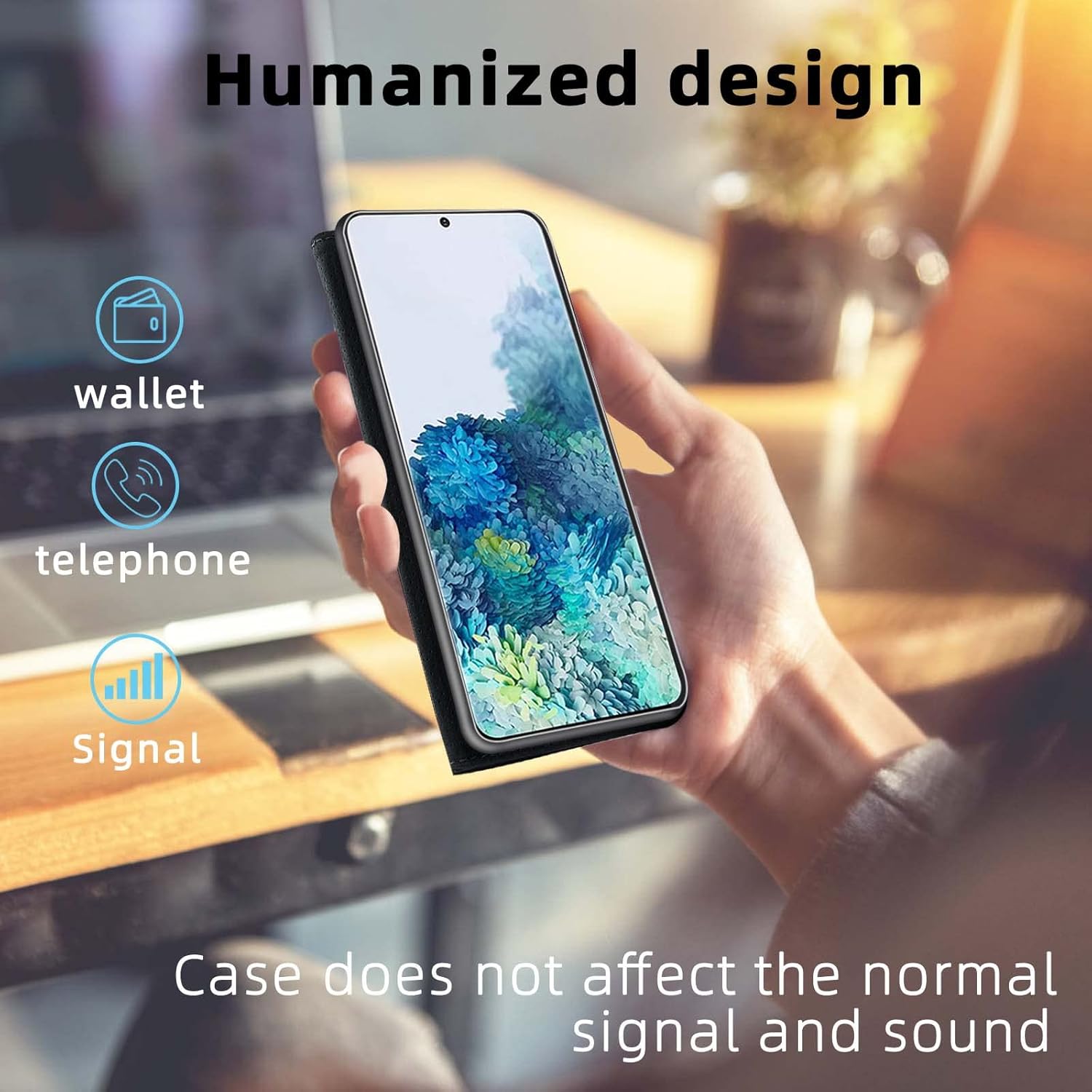MONASAY Funda tipo cartera compatible con iPhone XR de 6.1 pulgadas, protector de pantalla de cristal incluido, bloqueo RFID, funda de piel con tapa