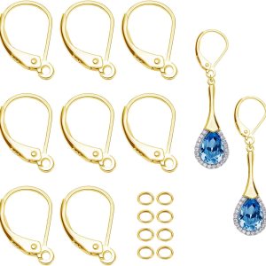 Ganchos para aretes de plata de ley 925, ganchos hipoalergénicos para aretes franceses, alambre colgante intercambiable, conector de aretes de clip Ganchos para aretes de plata de ley 925, ganchos hipoalergénicos para aretes franceses, alambre colgante intercambiable, conector de aretes de clip