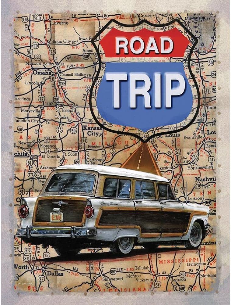 ArtDirect Road Trip 15×18 Gallery Wrapped Canvas Museum Art by Wargo, Ed