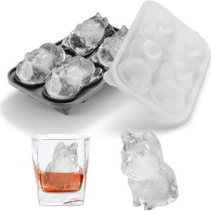 Molde para cubitos de hielo 3D de bulldog francés, lindo regalo para mamá y papá para amantes de los perrosmemorial, bandeja grande para cubitos de Molde para cubitos de hielo 3D de bulldog francés, lindo regalo para mamá y papá para amantes de los perrosmemorial, bandeja grande para cubitos de
