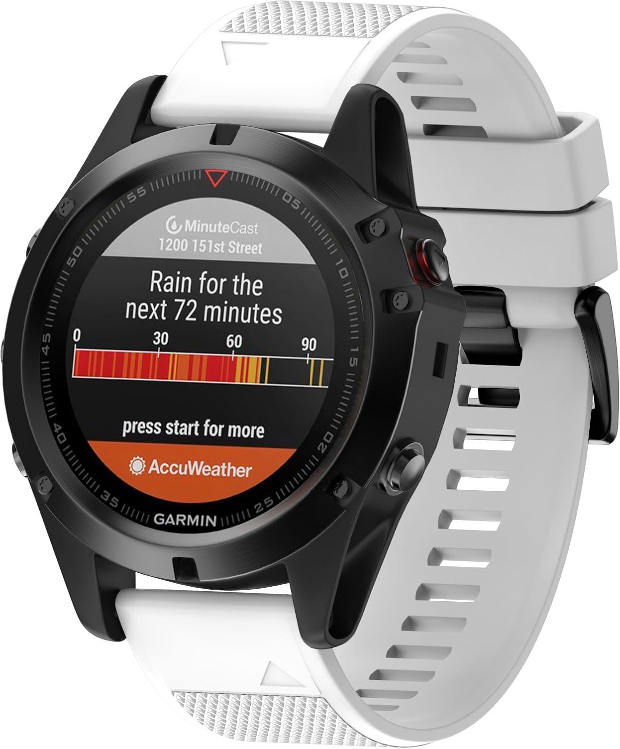 ANCOOL Correa de reloj para Fenix 5Fenix 6Garmin Fenix 7 Band 0.866 in bandas de silicona suave compatibles con Garmin S62 Watch BandFenix 5 PLUS