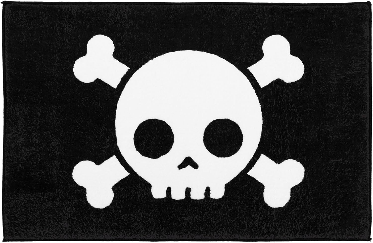 Tapete de baño rectangular de calavera de Halloween, tapete de baño gótico de calavera, antideslizante, lavable, tapete de bienvenida para