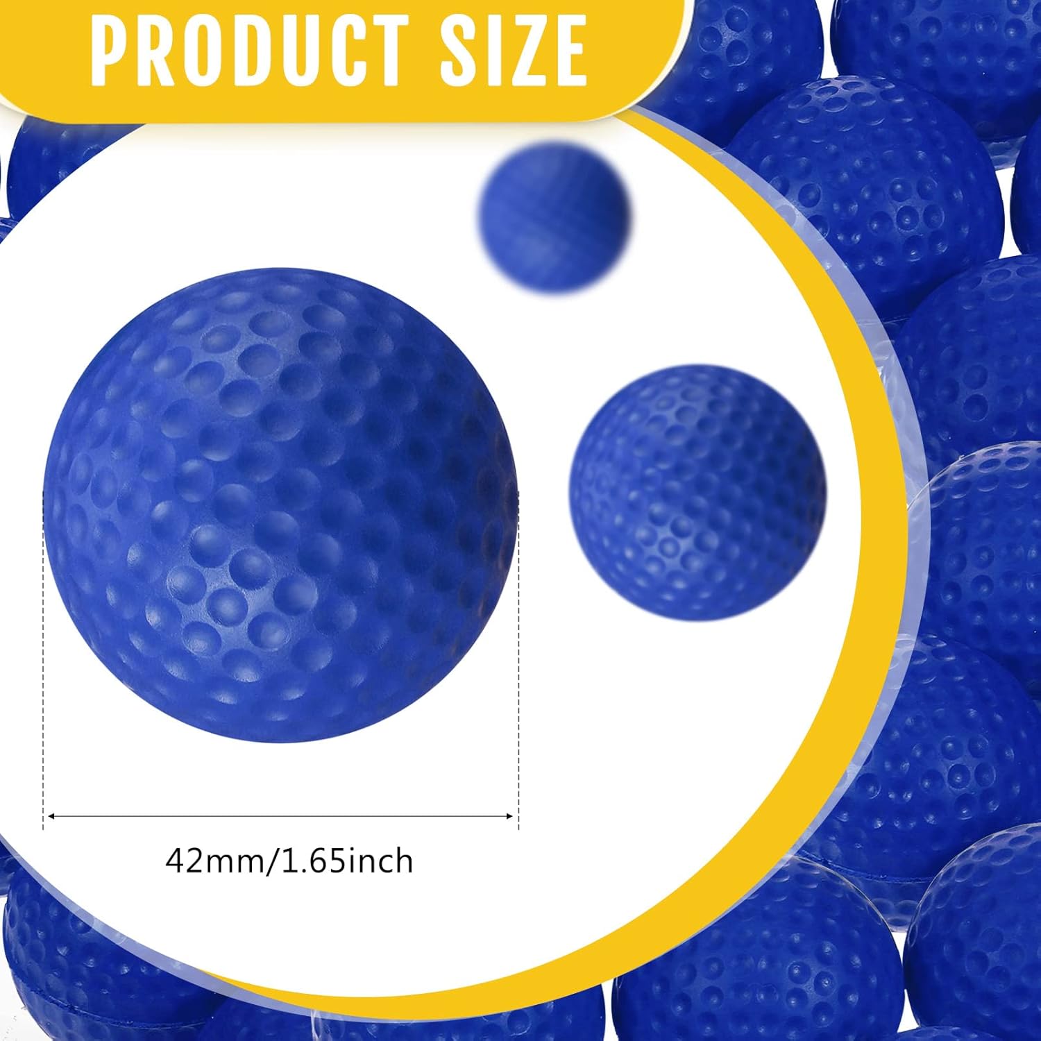 Junkin 80 pelotas de espuma para práctica de golf, sensación realista y entrenamiento de vuelo, pelotas de golf elásticas de espuma suave para