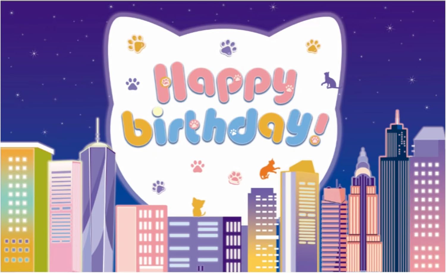 Decoración de fiesta de cumpleaños de súper gatos, pancarta de fondo para fiesta de cumpleaños, interior y exterior, dibujos animados de gatos para